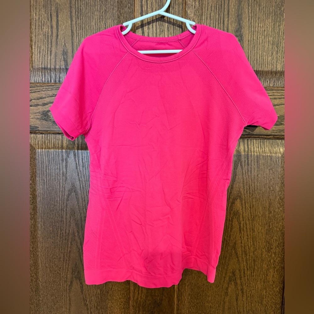 Athleta Girl Bright Pink Short Sleeve Tee